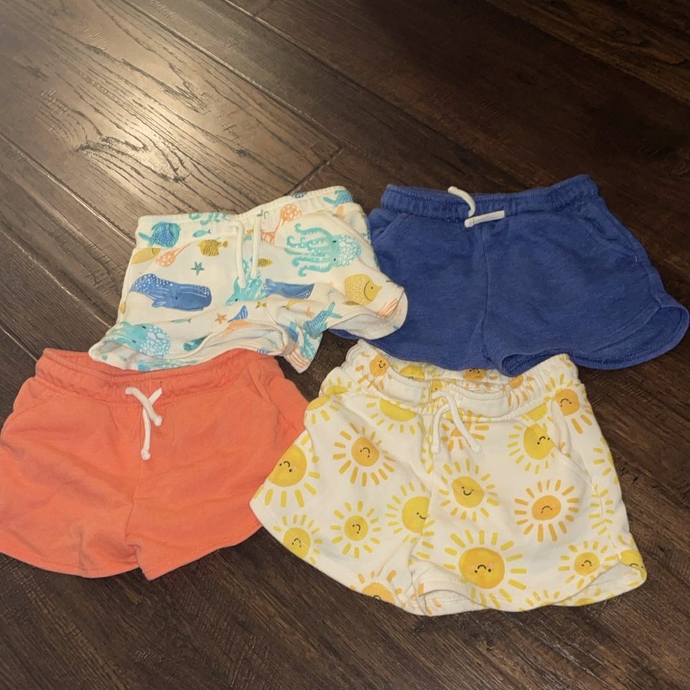 2T Toddler Girl Short Bundle of 4 Old Navy